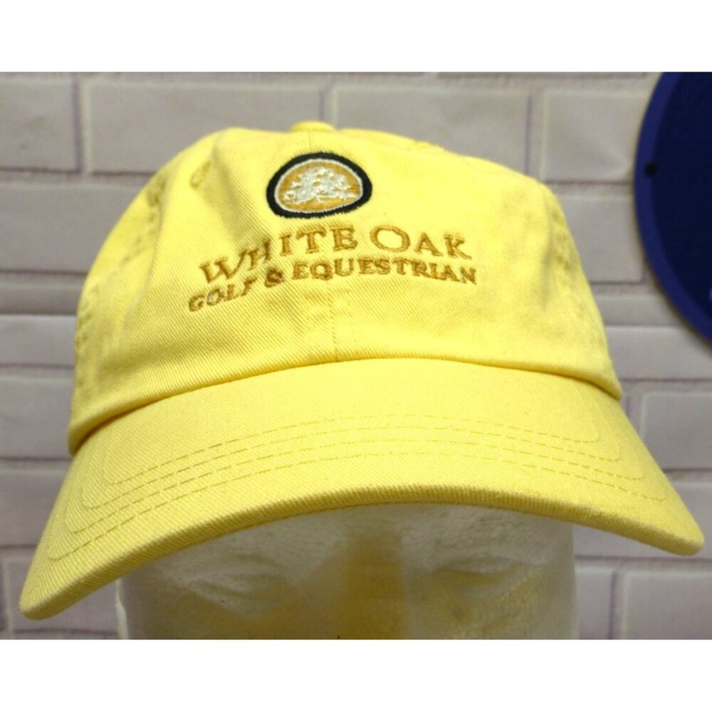 White Oak Golf‎ & Equestrian Yellow Adjustable Baseball Cap By Imperial